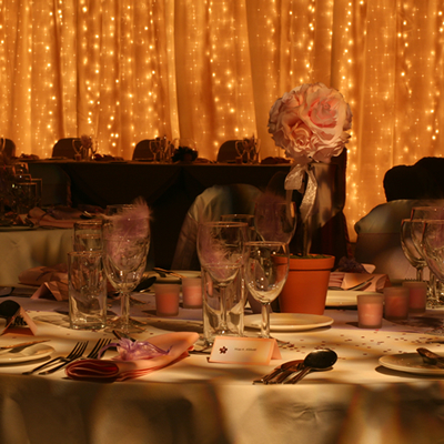 dappled gobo wedding lighting