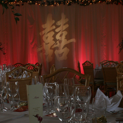 wedding monogram lighting