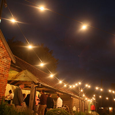 wedding festoon lighting